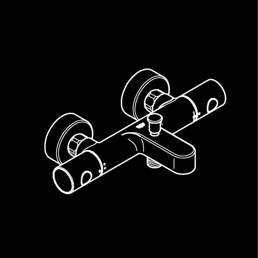 Baterie cada Grohe Precision Get aparenta, termostat, diverter, ecobutton, anti-oparire, crom [8]