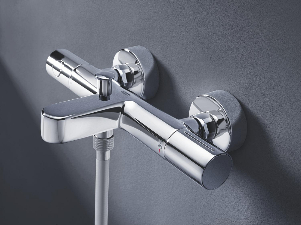 Baterie cada Grohe Precision Get aparenta, termostat, diverter, ecobutton, anti-oparire, crom [3]