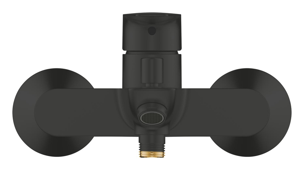 Baterie cada Grohe StartEdge cartus ceramic, diverter, limitator temperatura, negru mat [4]