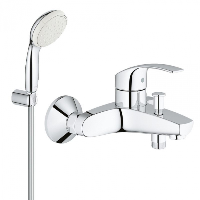 Baterie de cada cu set de dus cartus ceramic aerator monocomanda cromata Grohe Eurosmart [1]