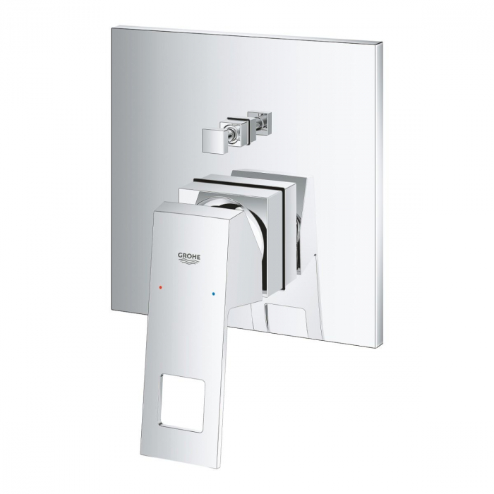Baterie de dus cu 2 iesiri fara corp incastrat Grohe Eurocube [4]