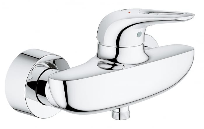 Baterie dus cromata maner decupat Grohe Eurostyle New [1]