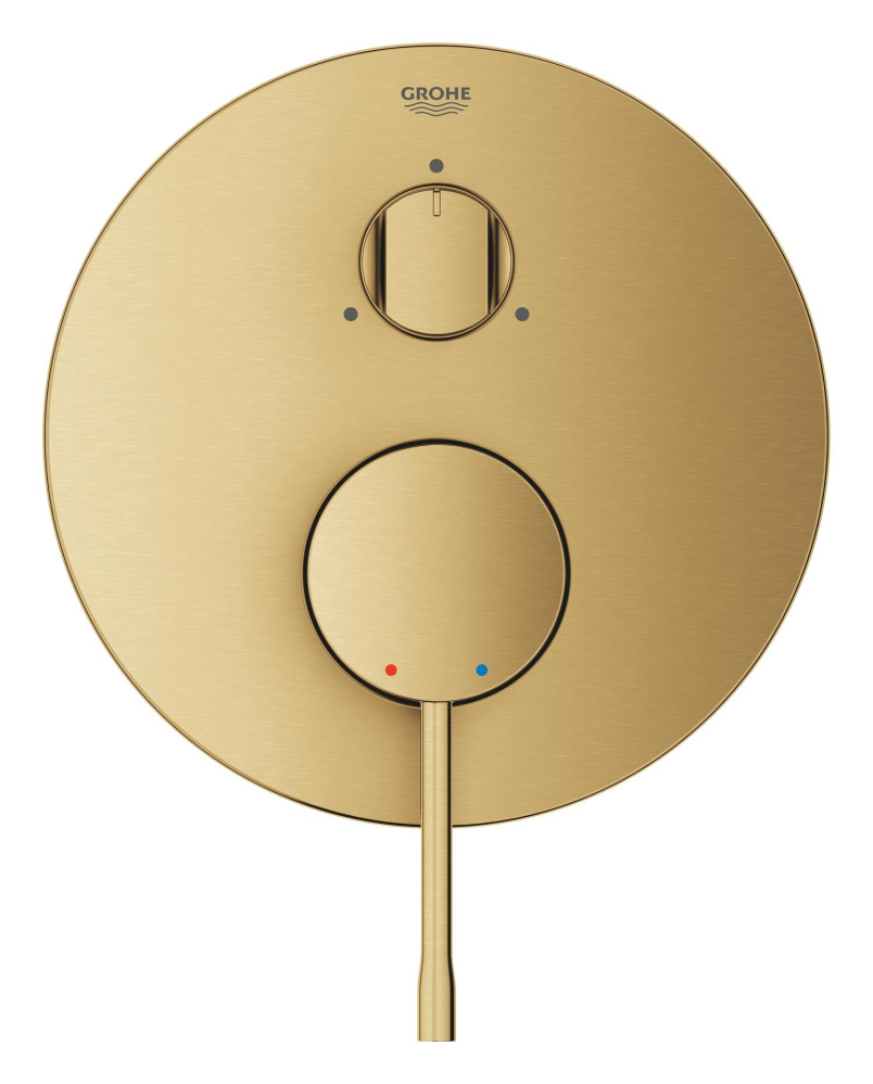 Baterie dus Grohe Essence incastrata, 3 iesiri, diverter, cartus ceramic, auriu mat [3]