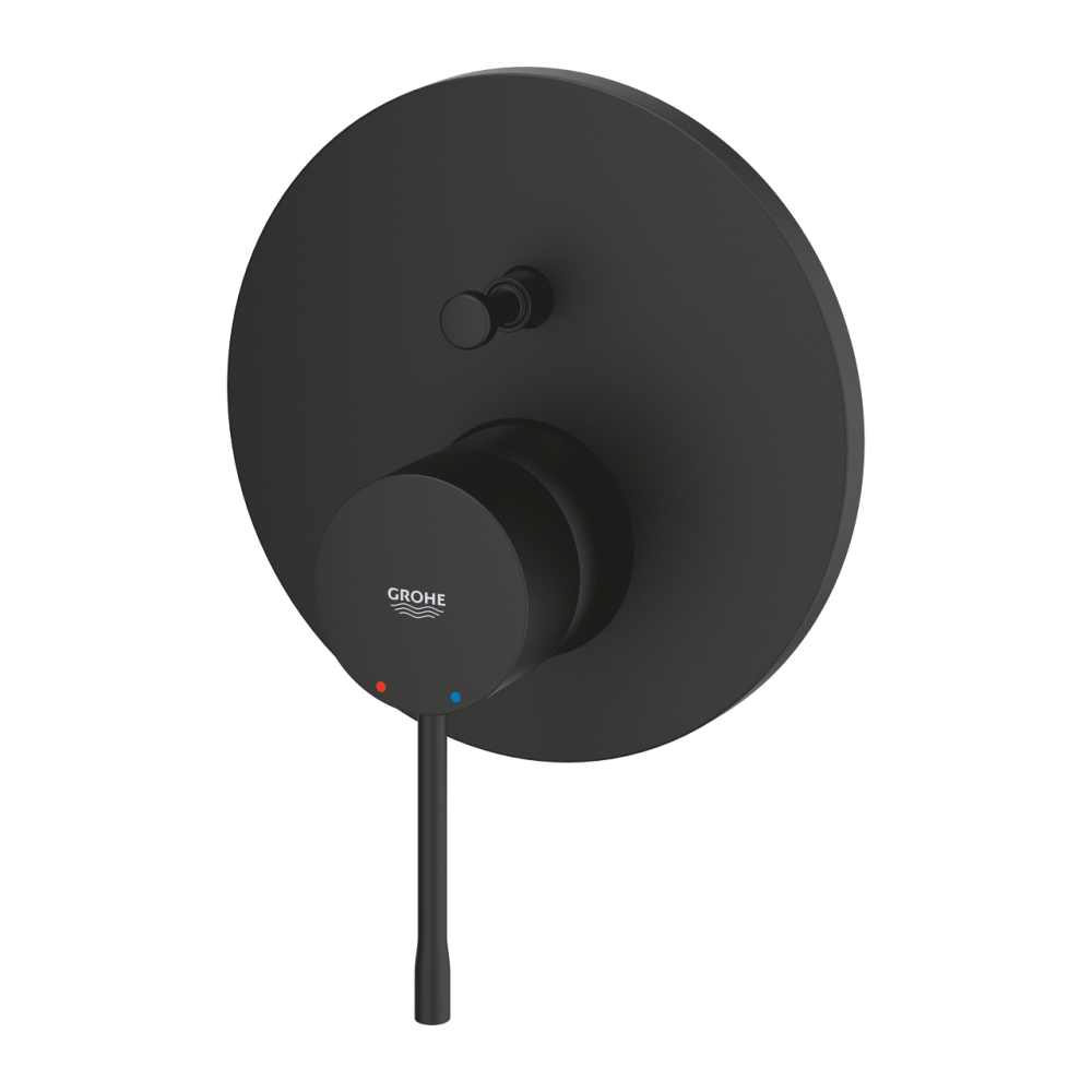 Baterie dus Grohe Essence monocomanda, incastrata, 2 iesiri, cartus ceramic, necesita corp instalare, negru [4]