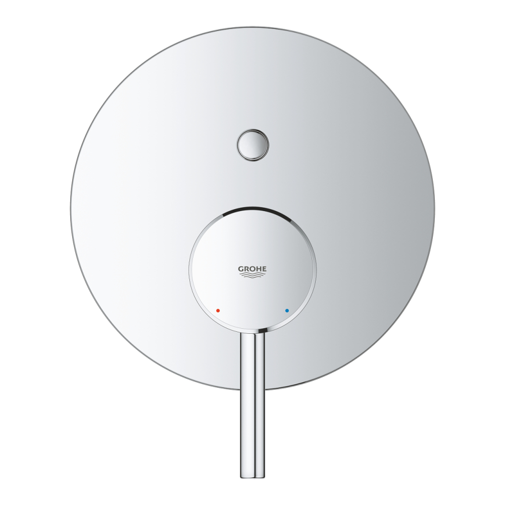 Baterie dus Grohe Concetto monocomanda, incastrata, cartus ceramic, 2 functii, diverter, levier metalic, crom [2]