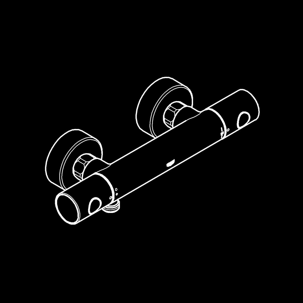 Baterie dus Grohe Grohtherm 1000 termostat, protectie anti-oparire, filtru impuritati, limitator, auriu mat [3]