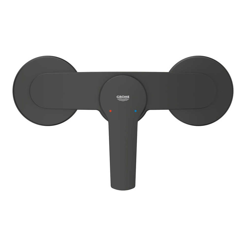 Baterie dus Grohe Startmonocomanda, cartus ceramic, limitator de debit, negru [2]