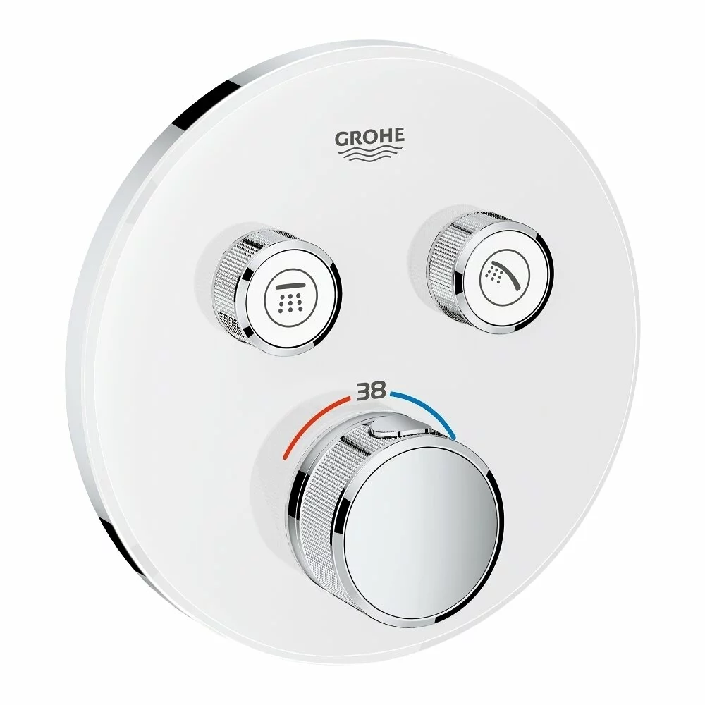 Baterie dus termostatica alba Grohe Grohtherm SmartControl [1]