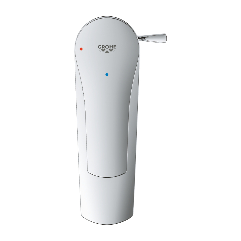 Baterie lavoar Grohe Eurosmart S monocomanda, cartus ceramic, set evacuare cu tija, crom [5]