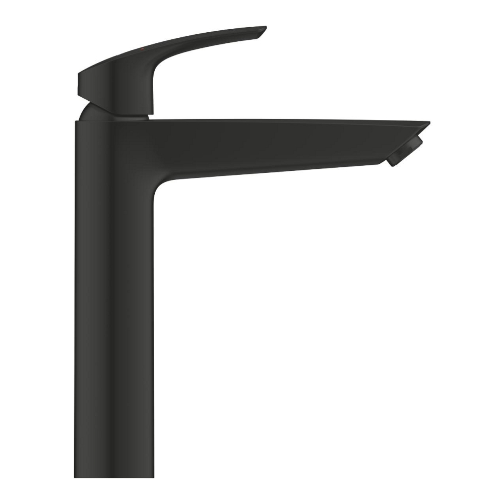 Baterie lavoar Grohe Eurosmart SilkMove XL monocomanda, cartus ceramic, limitator temperatura, negru [2]