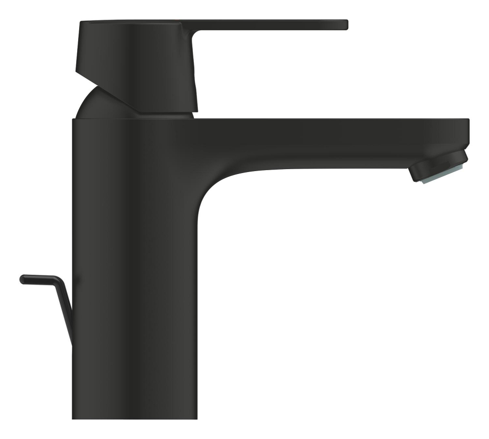 Baterie lavoar Grohe Get M 3/8'' monocomanda, cartus ceramic, set evacuare cu tija, negru mat [2]