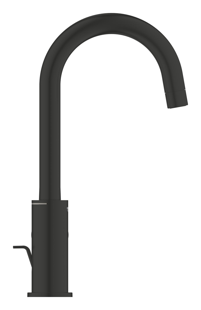 Baterie lavoar Grohe Start L pivotanta, cartus ceramic, evacuare cu tija, negru [6]