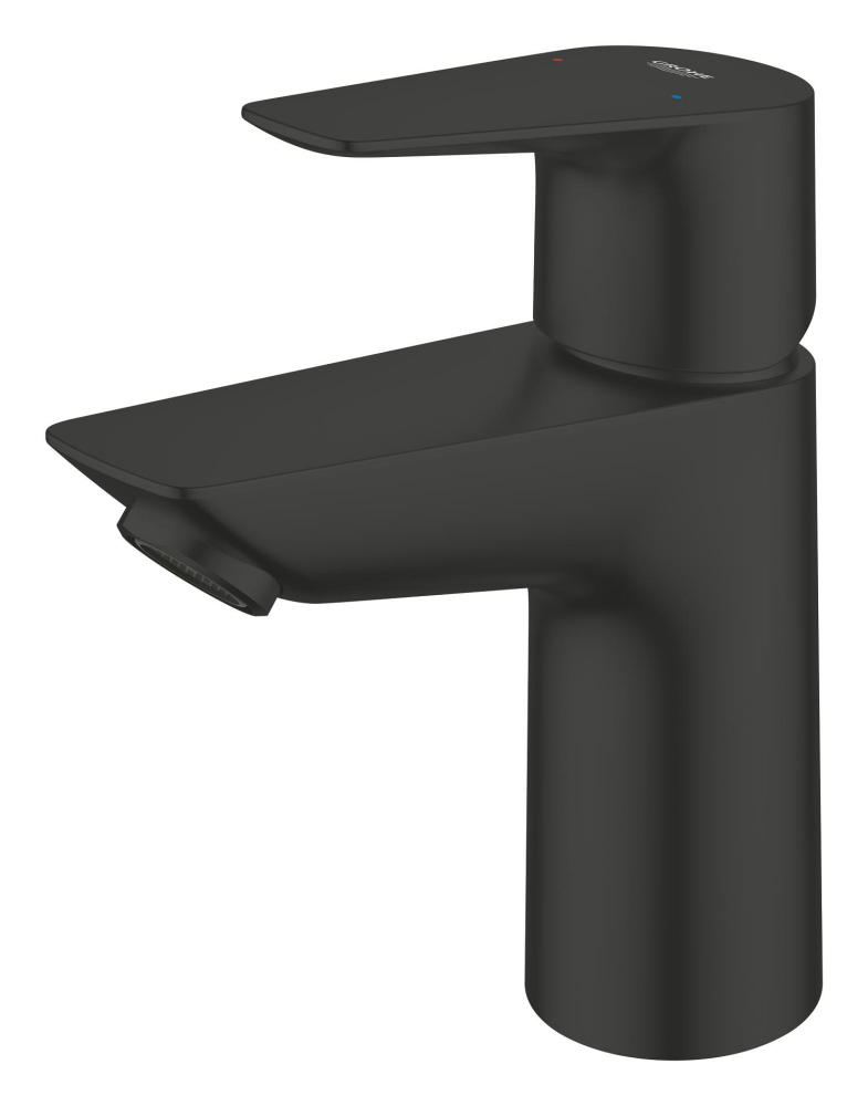 Baterie lavoar Grohe StartEdge S monocomanda, montare pe blat, cartus ceramic, evacuare cu apasare, negru mat [7]