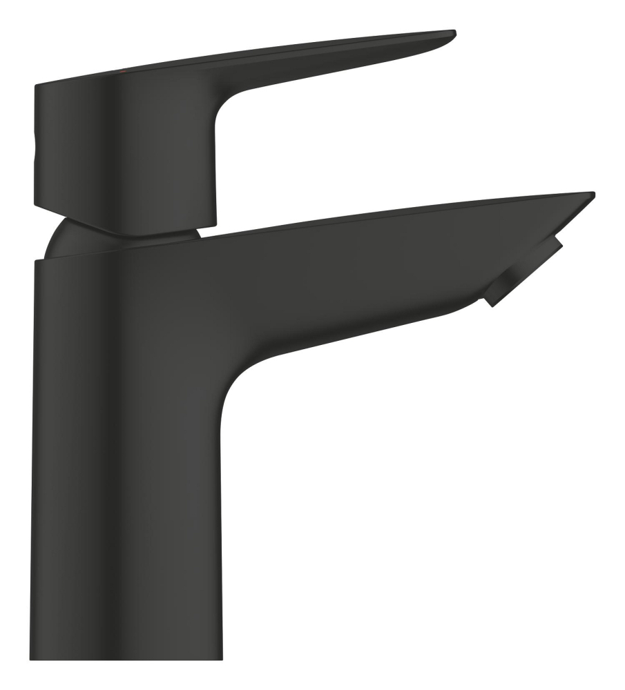 Baterie lavoar Grohe StartEdge S monocomanda, montare pe blat, cartus ceramic, evacuare cu apasare, negru mat [6]