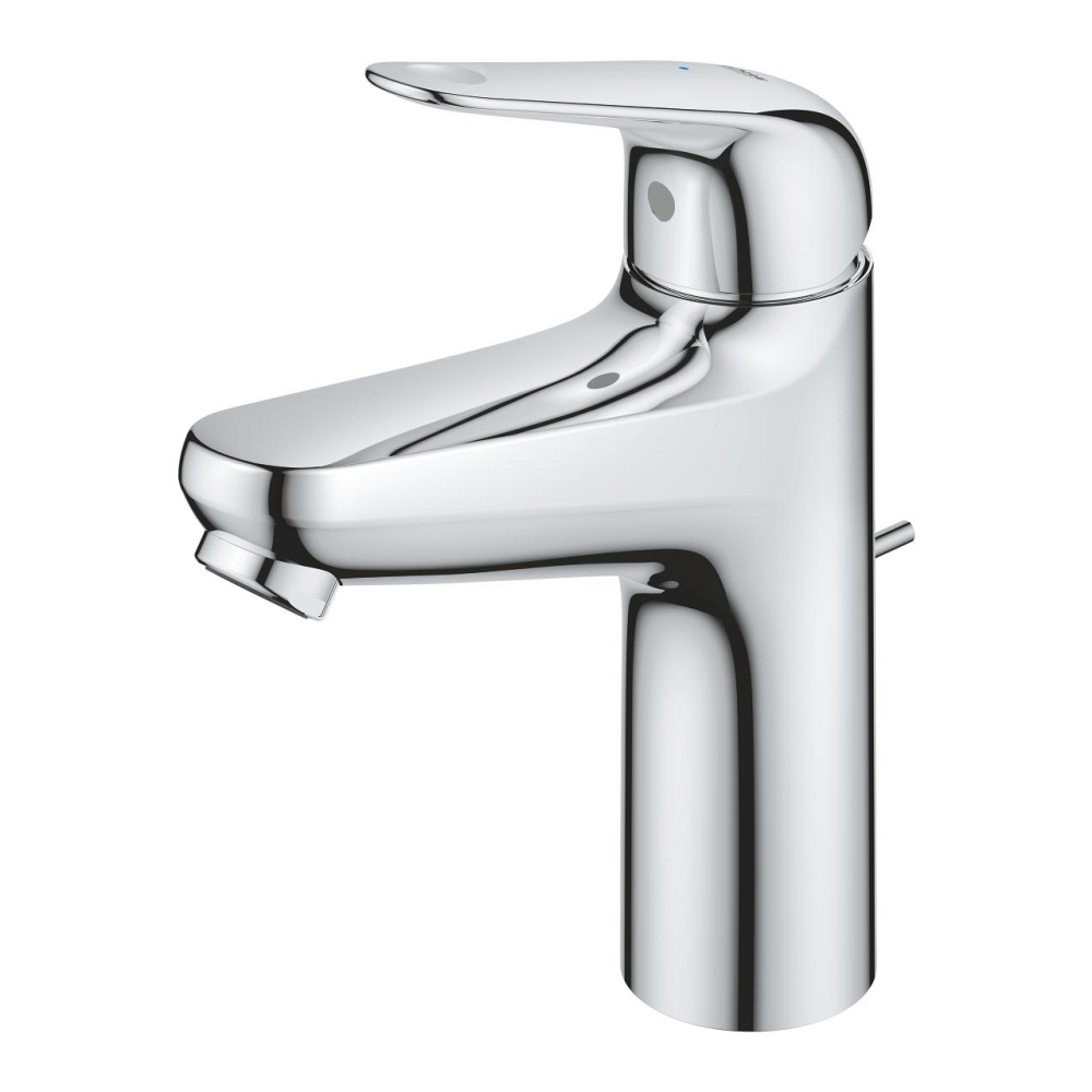 Baterie lavoar Grohe Swift M monocomanda, cartus ceramic, limitator temperatura, set evacuare cu tija, crom [3]