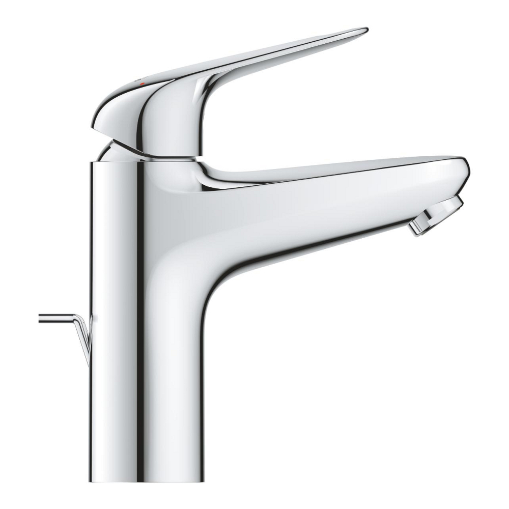 Baterie lavoar Grohe Swift M monocomanda, cartus ceramic, limitator temperatura, set evacuare cu tija, crom [2]