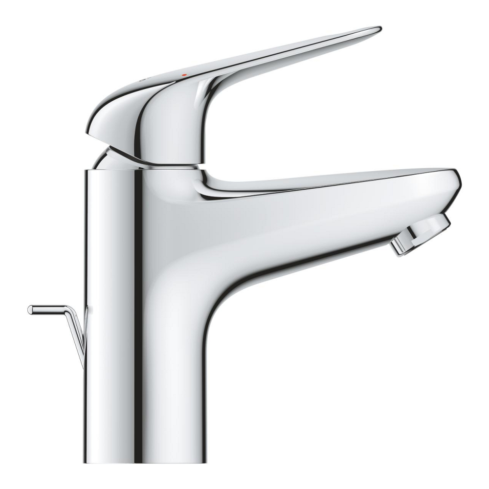 Baterie lavoar Grohe Swift S monocomanda, montare pe blat, set evacuare cu tija, cartus ceramic, limitator temperatura, crom [2]