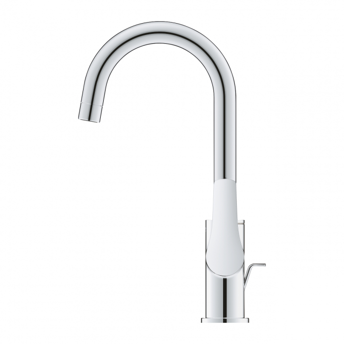 Baterie lavoar inalta marimea L furtunuri flexibile cromata Grohe Eurosmart New [3]