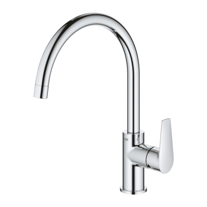 Baterie spalator pipa pivotanta furtunuri flexibile cromata Grohe Bau Edge [3]
