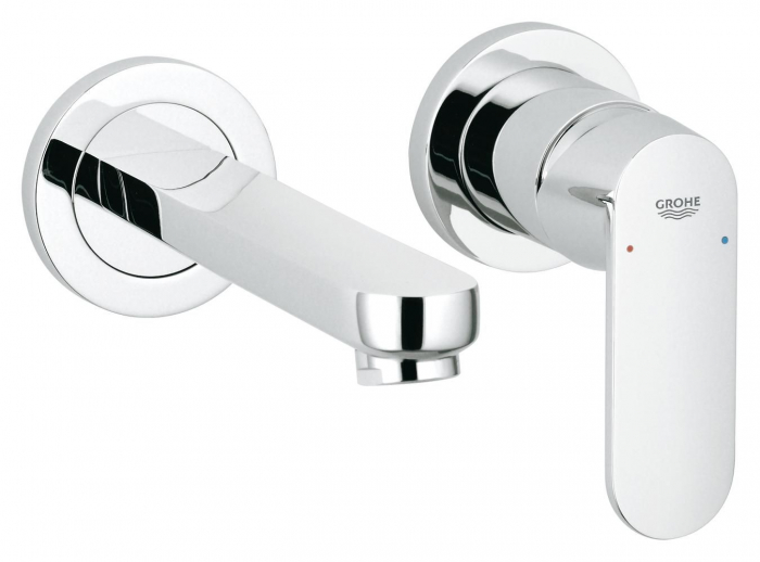 Baterie lavoar montaj pe perete cromata fara corp incastrat Grohe Eurosmart Cosmopolitan [1]