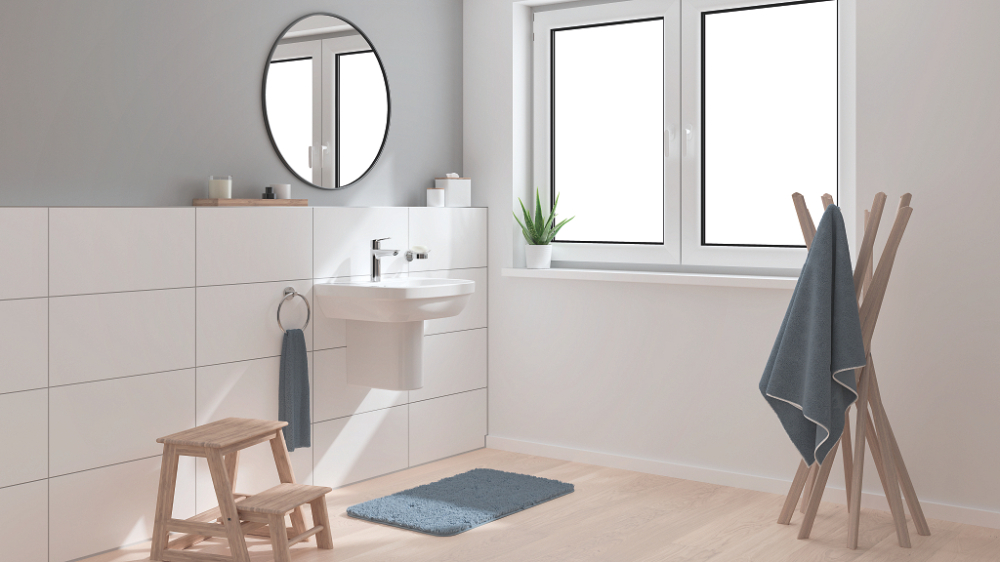 Baterie lavoar Grohe Start M monocomanda, cartus ceramic, pornire pe rece, evacuare cu apasare, crom [5]