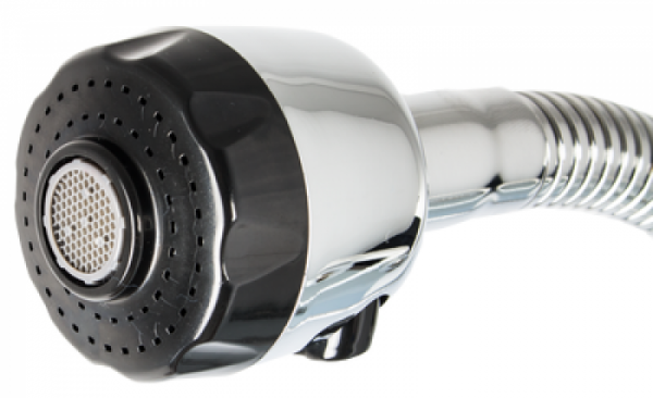 Baterie pentru chiuveta bucatarie, cartus 40 mm., crom, pipa flexibila, Ermetiq [4]