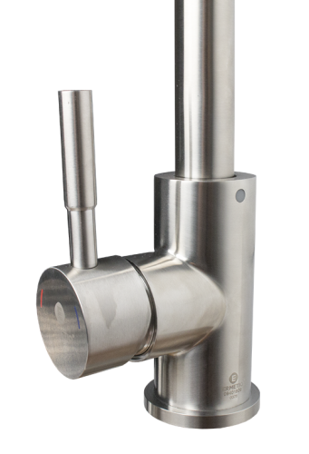 Baterie pentru chiuveta bucatarie, tip lebada, inox, cartus de 35 mm., Ermetiq [2]