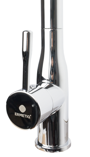 Baterie pentru chiuveta bucatarie, teava inox 90°, cartus 35 mm., Ermetiq [2]