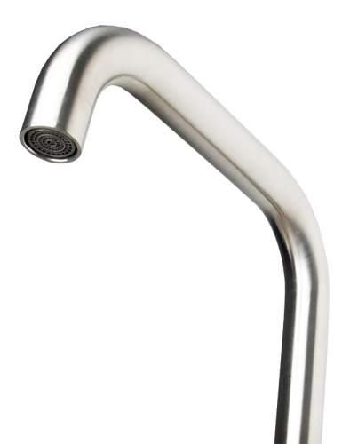 Baterie pentru chiuveta bucatarie, teava inox 90°, Ermetiq [3]