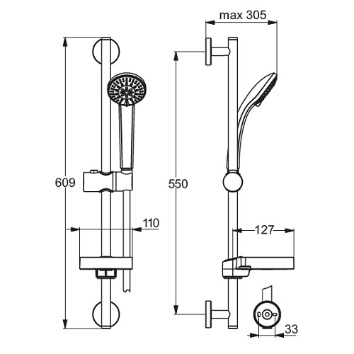 Set pentru dus Ideal Standard Ideal Rain Soft S3 SHK [4]