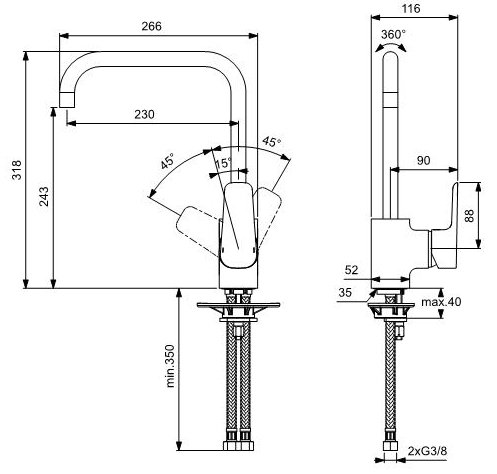 Baterie pentru spalator Ideal Standard Ceraplan III [2]