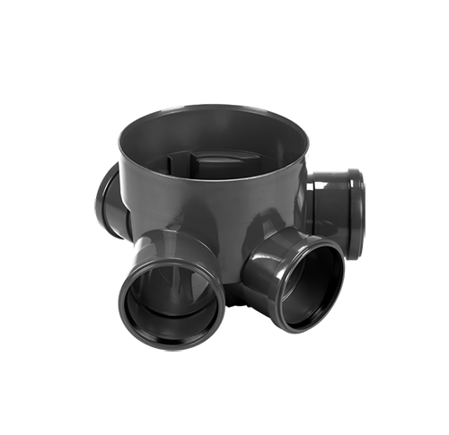 Baza camin din PVC model PIPE BASE, D.400 3in/1out D.200 - Vodaland gama Drain [1]