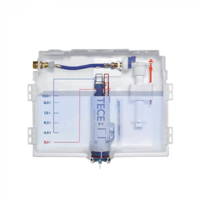 Modul WC TECEbase cu rezervor Base, include clapeta TECEbase alba si sistem fixare, H 1120 mm [5]