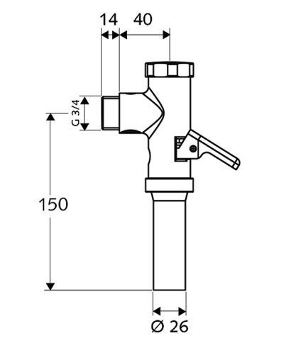Robinet WC SCHELL Mat [2]