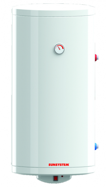 Boiler de perete vertical pentru ACM cu o serpentina, 100 litri, 786 l/h, rezistenta 3 kw, Sunsystem model BB NL 100 V/S1 [2]