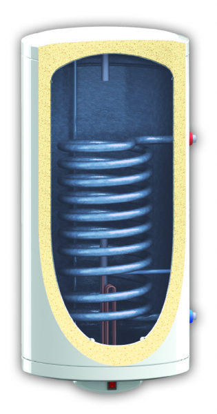 Boiler de perete vertical pentru ACM cu o serpentina, 120 litri, rezistenta 3 kw, Sunsystem model MB NL2 120 V/S1 [3]