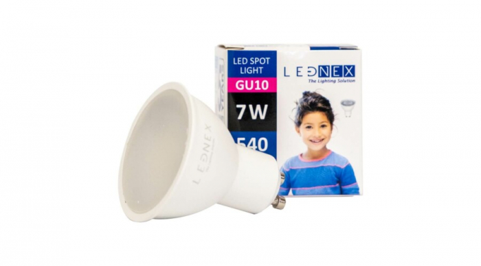 Bec led alb, GU10, 7W, 6500K, lumina rece, 220V, Lednex [5]