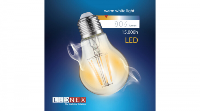 Bec led decor, 7W, 2700K, lumina calda, Lednex [2]
