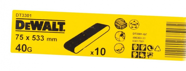 Benzi slefuire 75x533mm 40 gr - 10 buc Dewalt - DT3301-QZ [2]