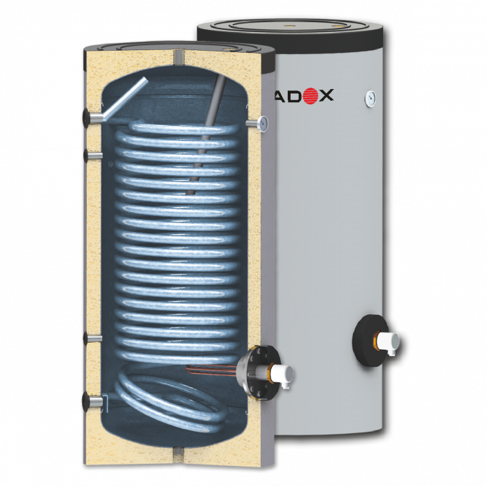 Boiler cu o serpentina pentru pompe de caldura 150 litri Radox DOX WT1 SX [4]