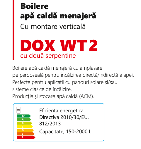 Boiler cu 2 serpentine 1000 litri Radox DOX WT2 [2]