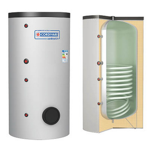 Boiler cu o serpentina fixa, 300 litri, Cordivari Bolly 1 AP WB [2]