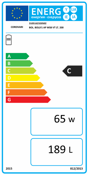 Boiler cu o serpentina fixa, 200 litri, Cordivari Bolly 1 AP WB [3]