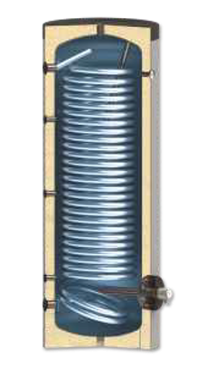 Boiler cu o serpentina pentru pompe de caldura 300 litri Radox DOX WT1 SXL HP [1]