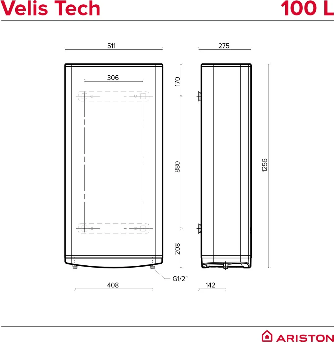 Boiler electric Ariston model VELIS TECH 100 EU - 100 litri [3]