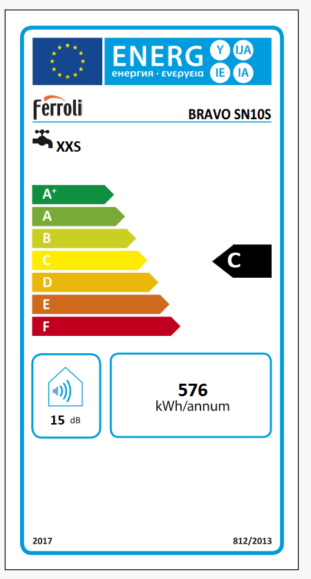 Boiler electric Ferroli Isea Bravo 10 SVE 1.5 - 10 litri cu termostat si protectie la supraincalzire si suprapresiune [2]