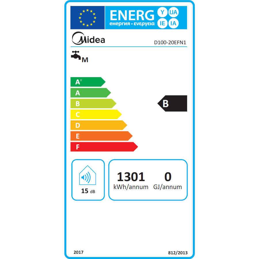 Boiler electric Midea seria Salute 100 litri WiFi control electronic, supapa siguranta, protectie la supraincalzire [4]