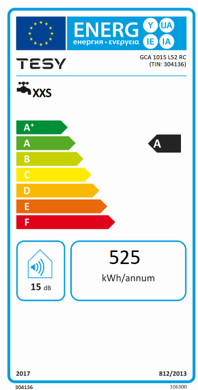 Boiler electric Tesy model Compact 10 montaj deasupra lavoarului 10 litri 1500W clasa A [2]