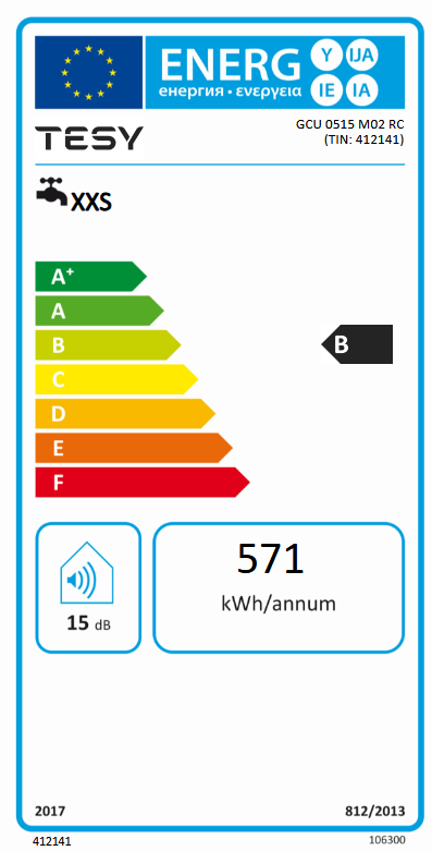 Boiler electric Tesy model Compact 5 montaj sub lavoar 5 litri 1500W clasa B [2]