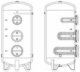 Boiler indirect cu 3 serpentine datasabile, Elbi seria BF-3 2000 litri [5]
